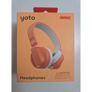 Yoto Wired Headphones – Lightweight & Foldable Over-Ear Earphones w/ Travel Ba